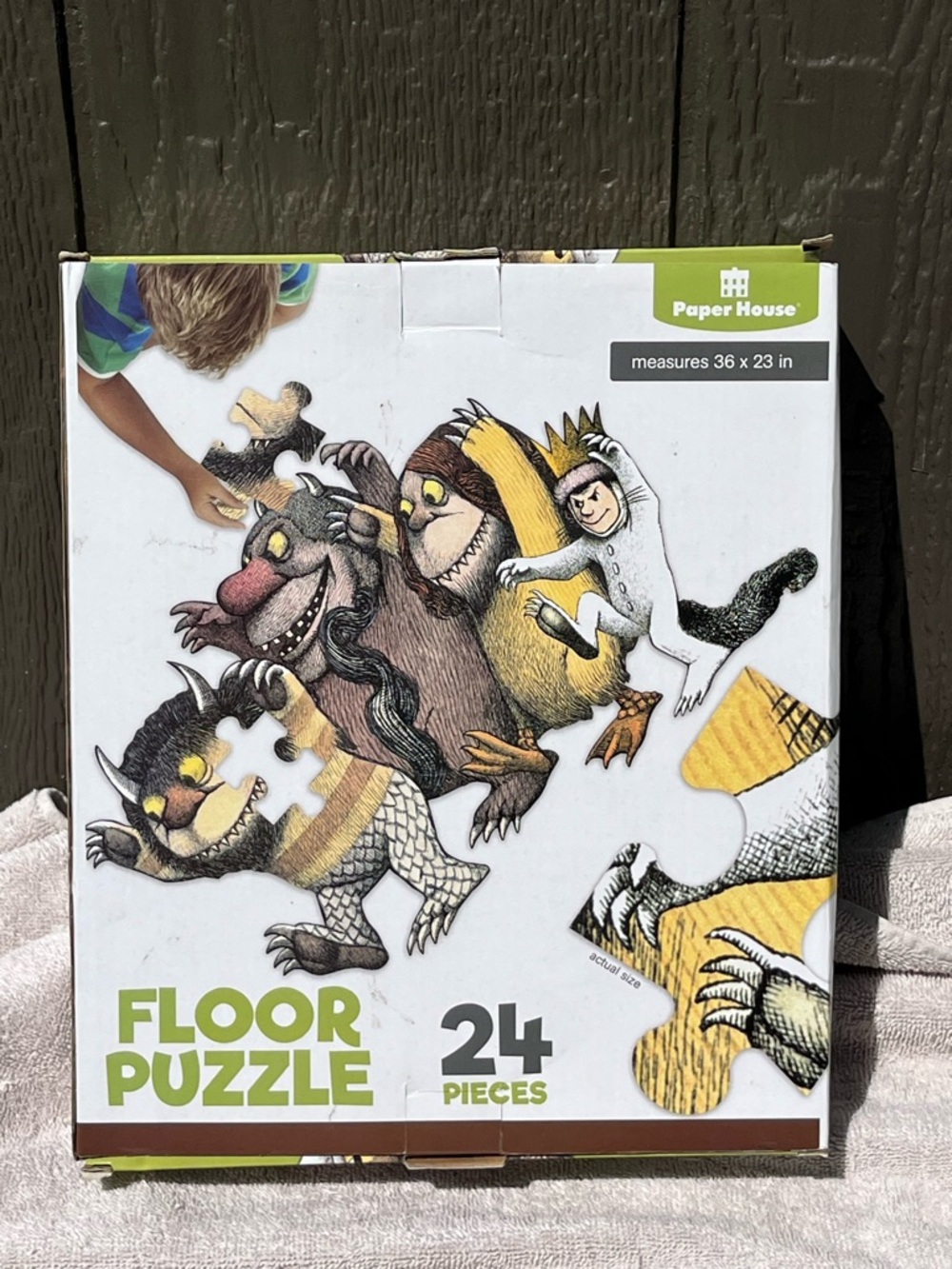 Paper House Where the Wild Things Are 24 Piece Floor Puzzle The WB 36 by 24 inch